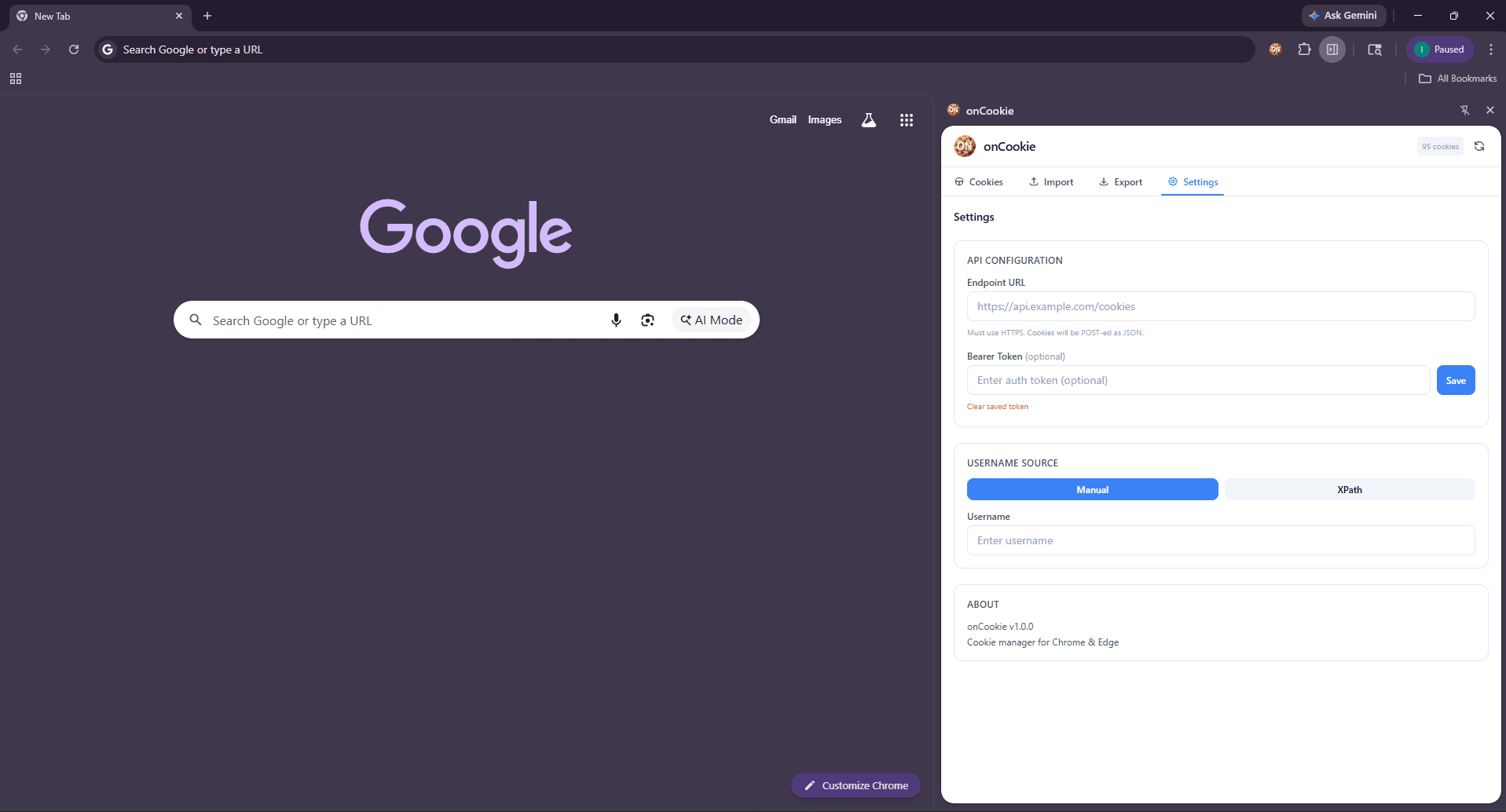 onCookie screenshot 1